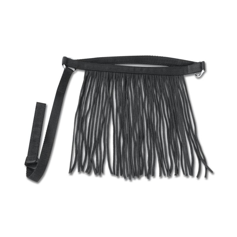 Frędzle przeciw owadom z paskiem podgardlanym Waldhausen czarne