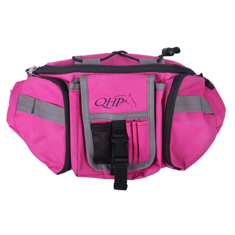 Torba-nerka na zestaw do zaplatania koreczków QHP różowo-szara