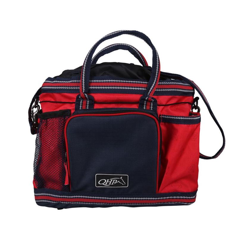 Torba na akcesoria QHP Diamond, czerwono-granatowa