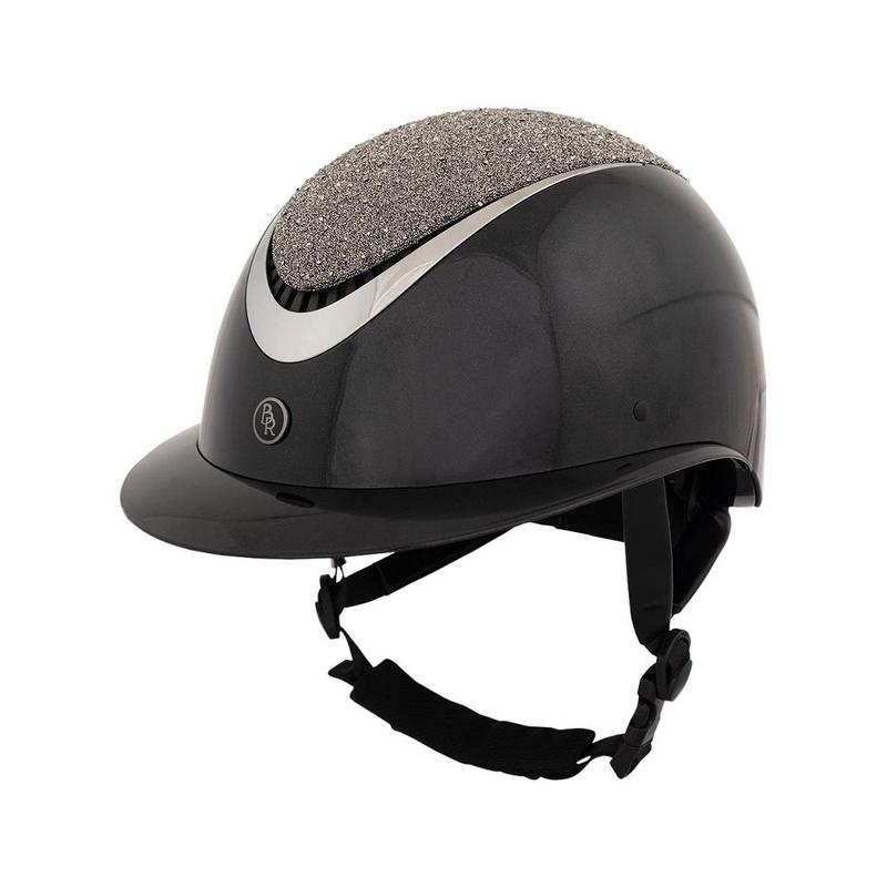 Kask BR Theta Plus Glamourous Glossy czarny połysk