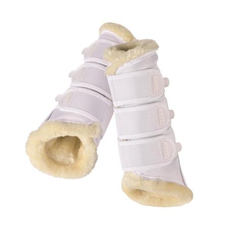 Ochraniacze z futerkiem Eskadron Basics Faux Fur White, białe