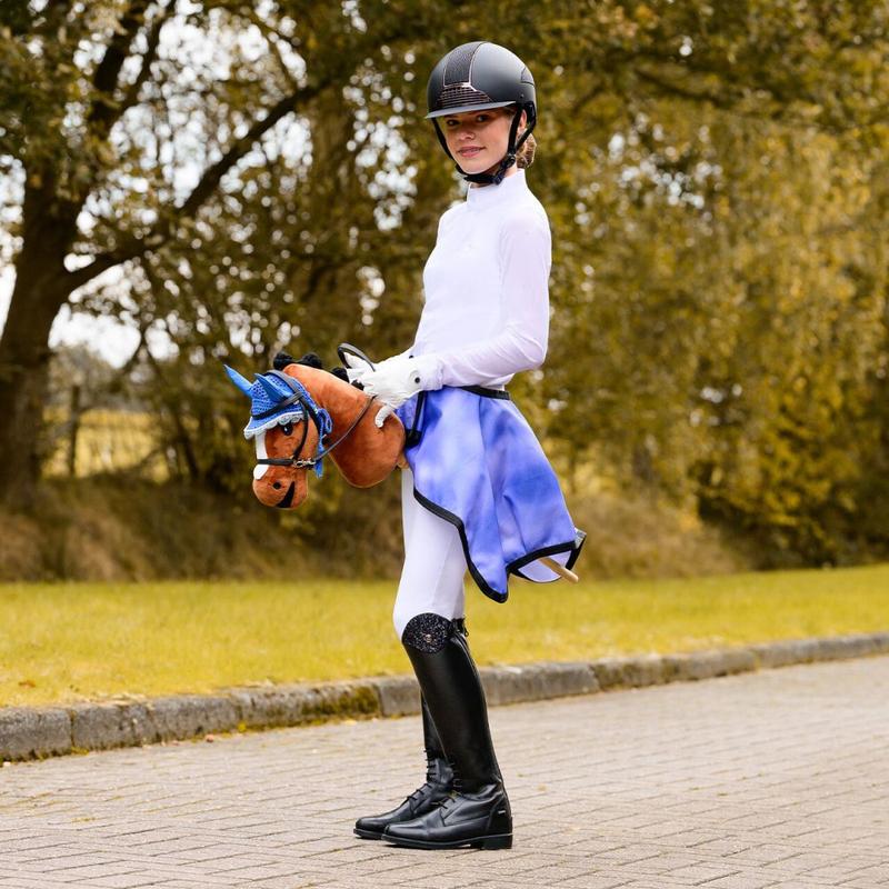 Nauszniki do Hobby horse QHP kobaltowe