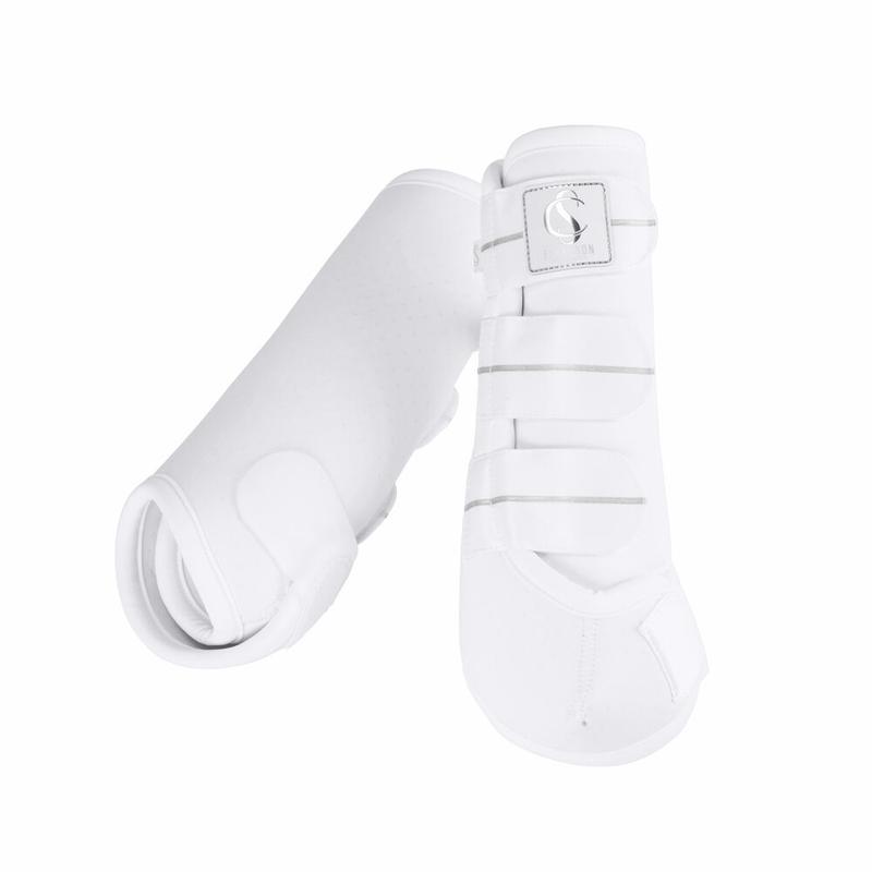Ochraniacze Eskadron Pro Dressage Hind White, białe 2025