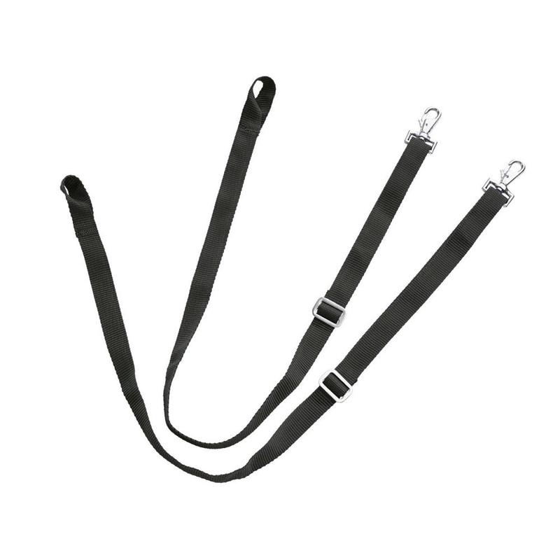 Pasy do derki pod tylne nogi Busse parciane czarne