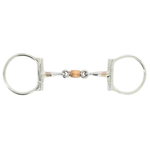 Wędzidło typu "D" Ekkia Feeling z rolką miedzianą