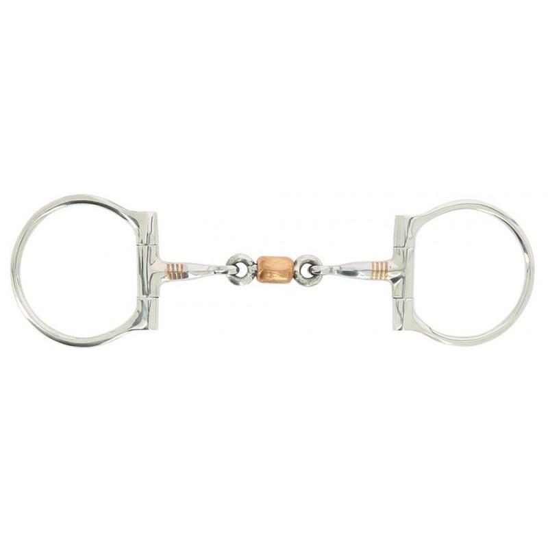 Wędzidło typu "D" Ekkia Feeling z rolką miedzianą