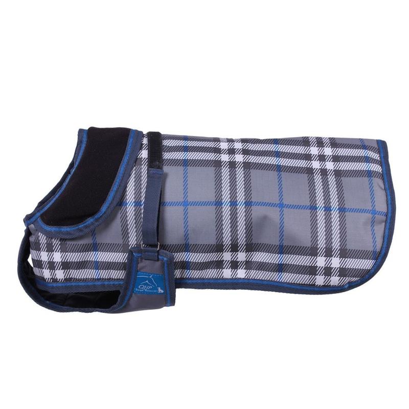 Derka dla psa QHP Special szara w kratkę