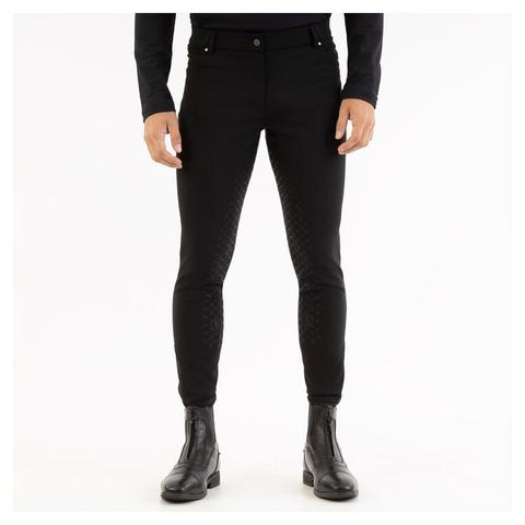 Bryczesy męskie BR Jagger z silikonowym lejem czarne