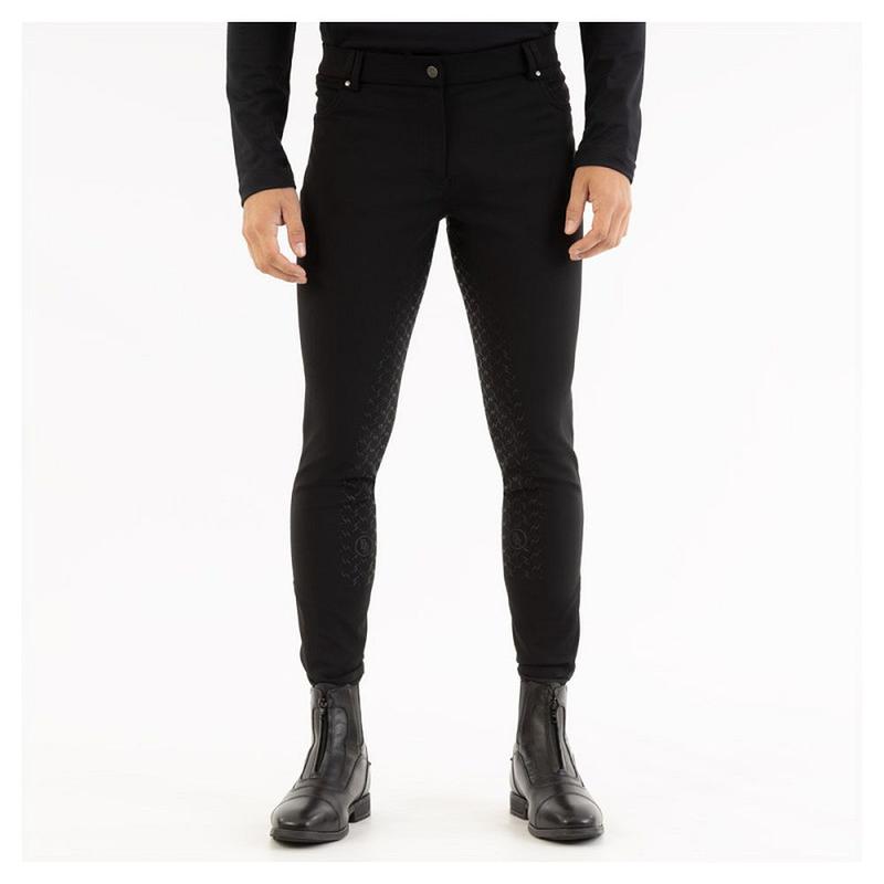 Bryczesy męskie BR Jagger z silikonowym lejem czarne