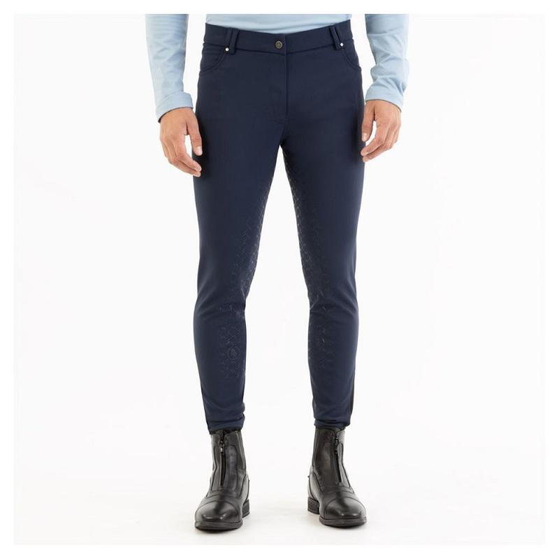 Bryczesy męskie BR Jagger z silikonowym lejem granatowe