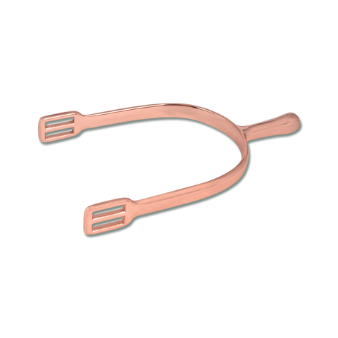 Ostrogi z paskiem nylonowym Waldhausen zaokrąglone różowe złoto