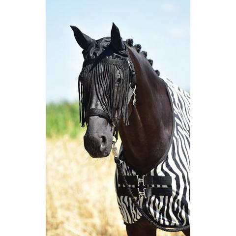 Nauszniki z frędzlami Busse Fly Protector czarne