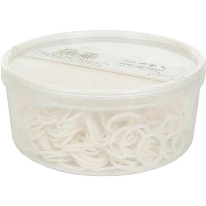 Gumki do grzywy HKM w pudełku białe