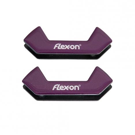 Wkładki magnetyczne do strzemion bezpiecznych Flex-on Safe On śliwkowe