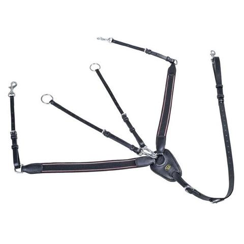 Napierśnik HKM z szerokimi gumami czarny