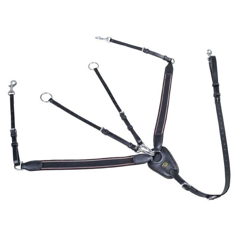 Napierśnik HKM z szerokimi gumami czarny