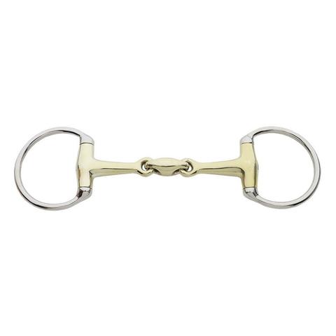 Wędzidło oliwkowe Kavalkade KavalBit niemieckie srebro podwójnie łamane