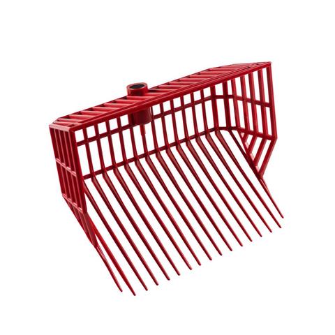 Widły do trocin z wysokimi bokami Ekkia czerwone