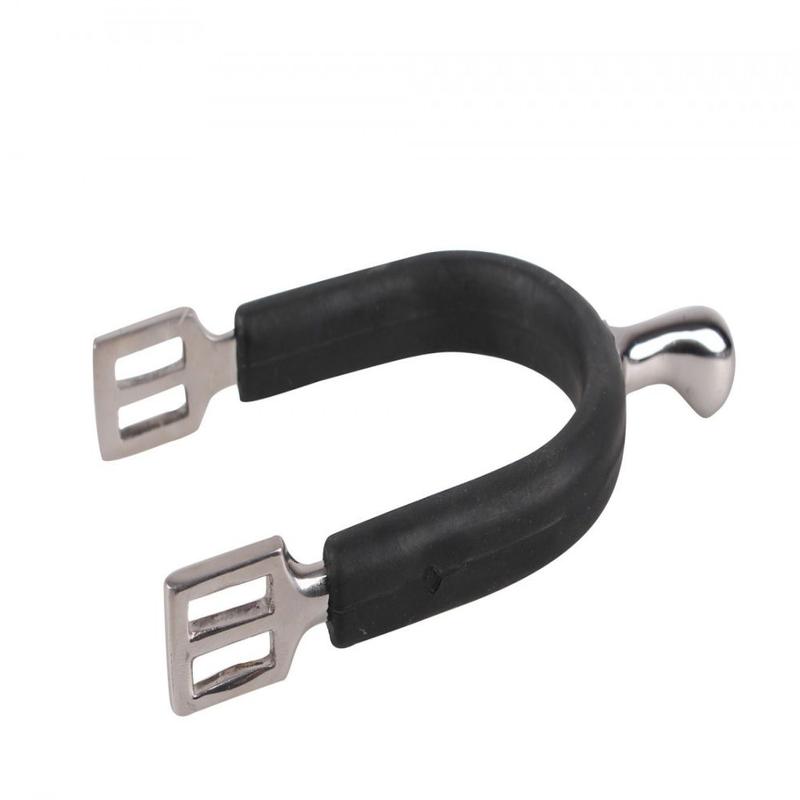 Ostrogi damskie QHP gumowane zaokrąglone czarne