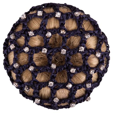 Siatka na włosy BR z diamencikami biała