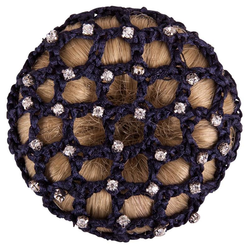 Siatka na włosy BR z diamencikami biała