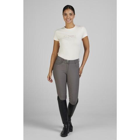 Koszulka damska Pikeur Roundneck Shirt Creamy, kremowa 2025