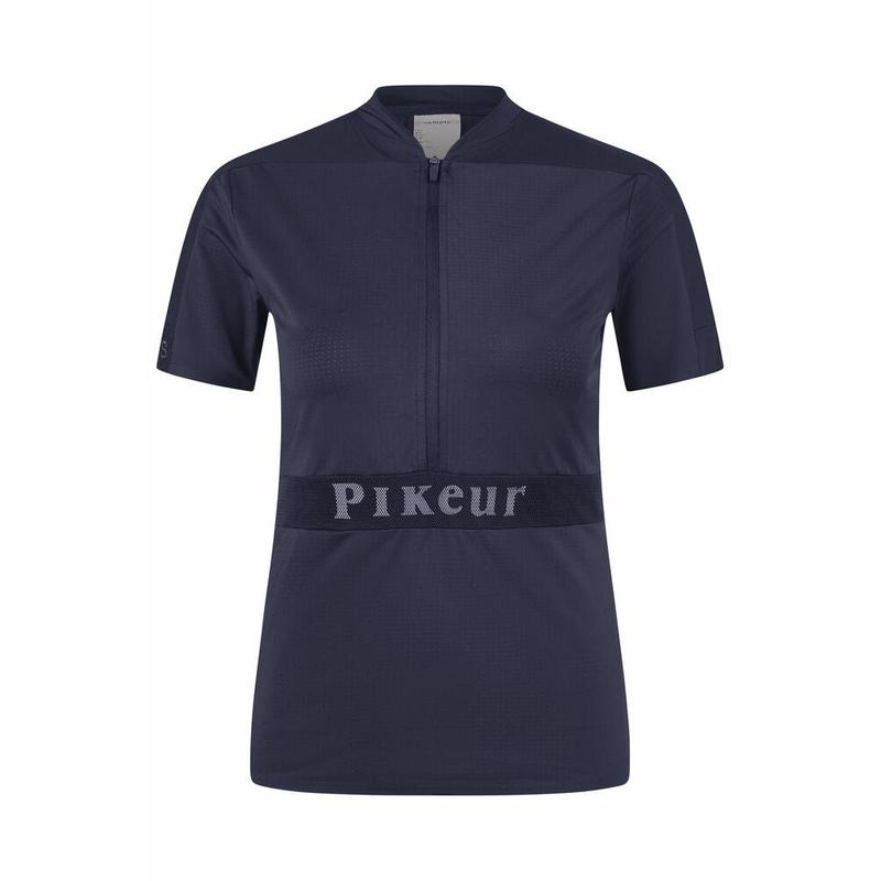 Koszulka damska Pikeur Sports Mesh Zip Nightblue, granatowy 2025