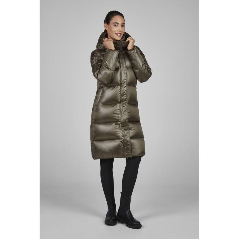 Płaszcz zimowy damski Pikeur Selection Slate brown, brązowy 2025/2026