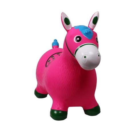 Konik dmuchany QHP różowy