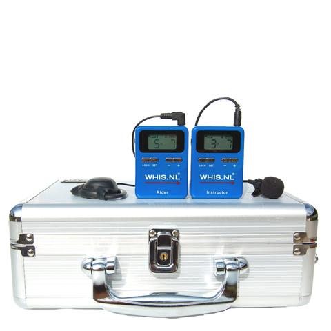 Zestaw słuchawkowy - interkom (trener-1 jeździec) WHIS "Original" blue