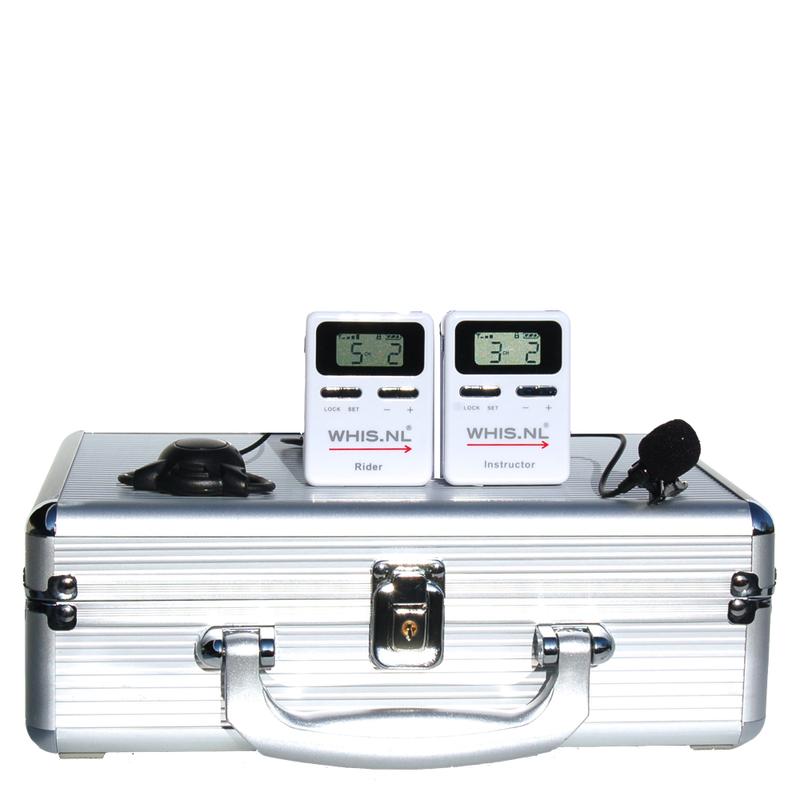 Zestaw słuchawkowy - interkom (trener-1 jeździec) WHIS "Original" white