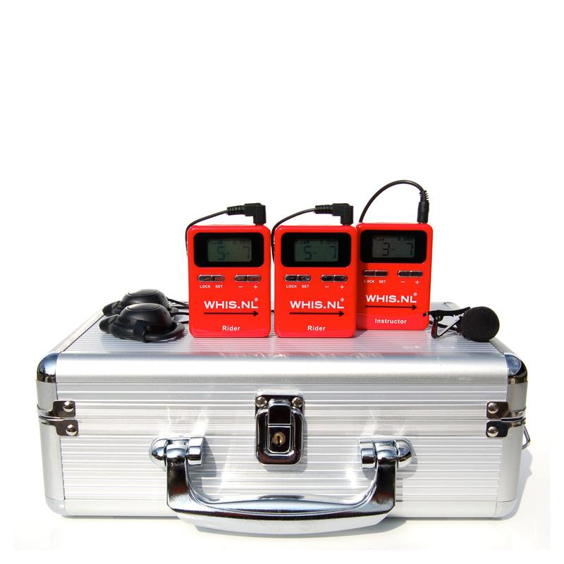 Zestaw słuchawkowy - interkom (trener-2 jeźdźców) WHIS "Original Duo" red