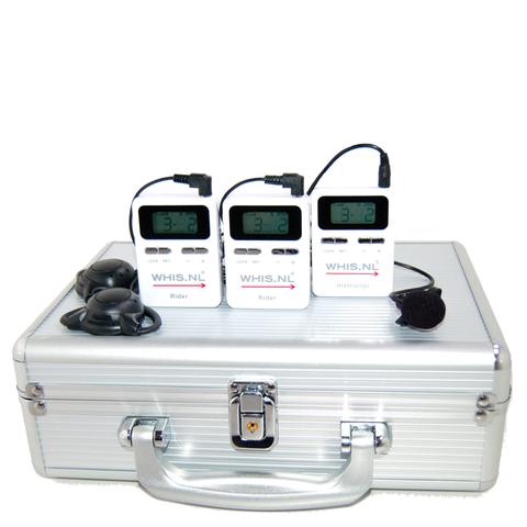 Zestaw słuchawkowy - interkom (trener-2 jeźdźców) WHIS "Original Duo" white