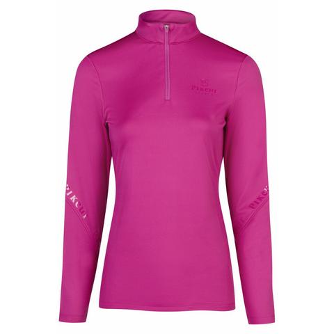 Bluzka damska Pikeur Zip Shirt Sports Blaze Berry, fuksjowa 2025/2026