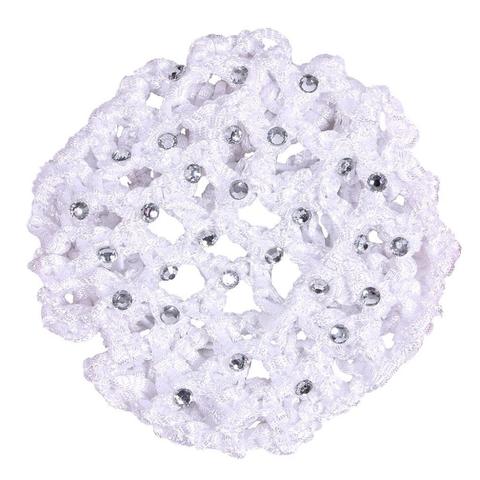 Siatka na włosy z kryształkami QHP biała