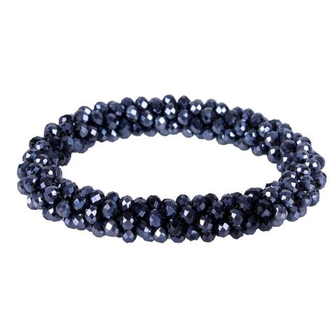 Gumka do włosów QHP Shine Navy, granatowa