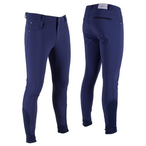 Bryczesy męskie QHP Naud navy blue, granatowe