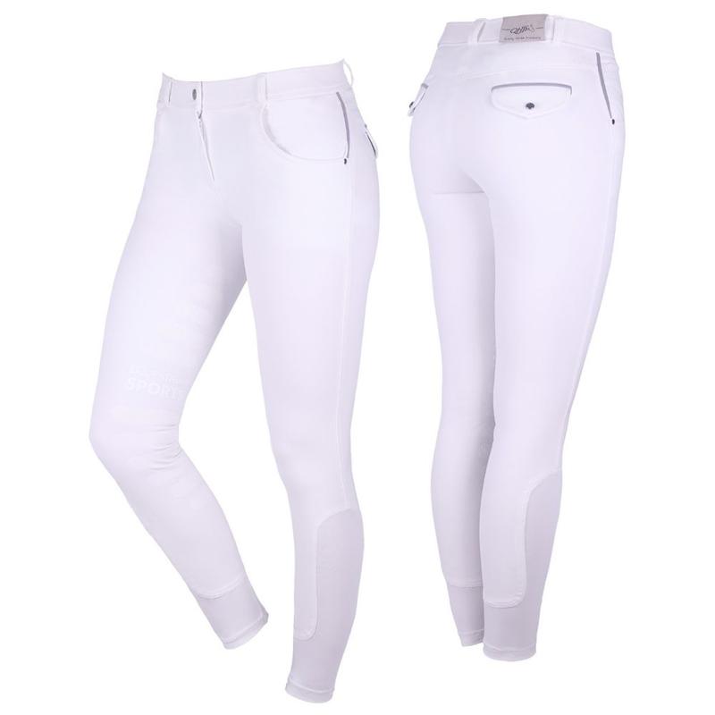 Bryczesy damskie QHP Thirza White, białe
