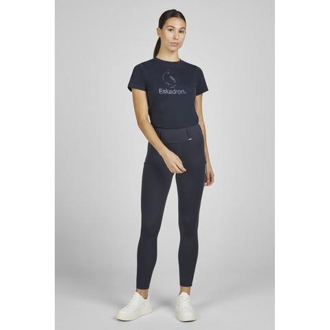 Legginsy damskie Eskadron Classic Sports Flex Full Grip Core Navy, granatowe 2025