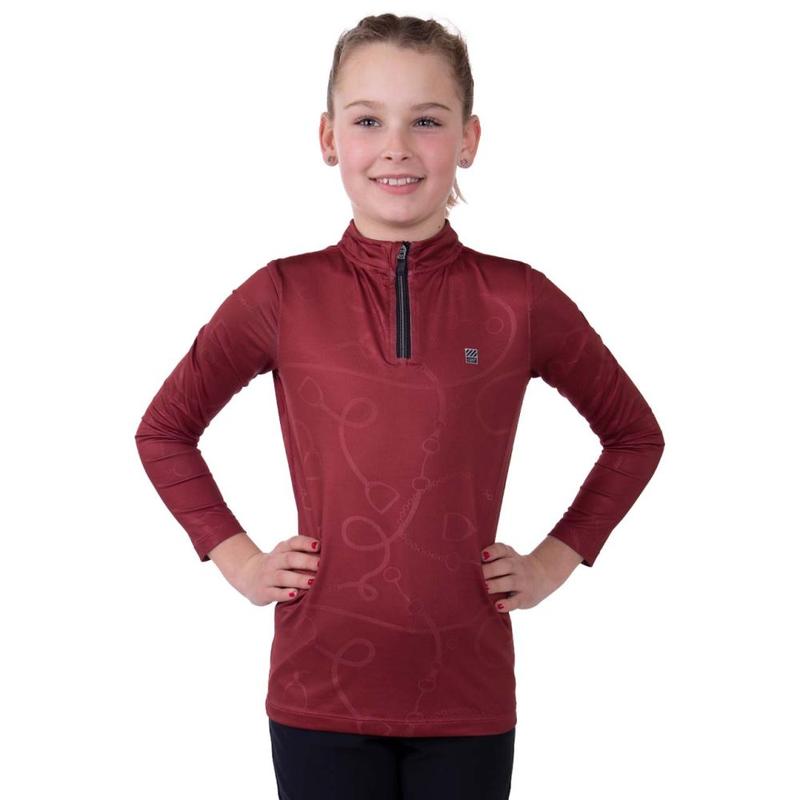 Bluzka młodzieżowa techniczna QHP Amina burgundowa