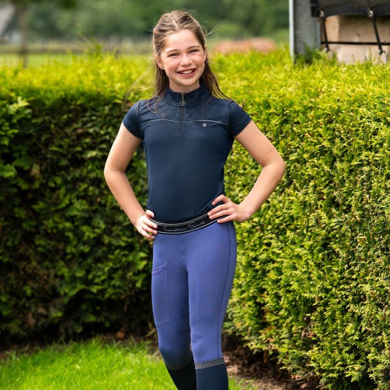 Koszulka młodzieżowa QHP Nyomi granatowa