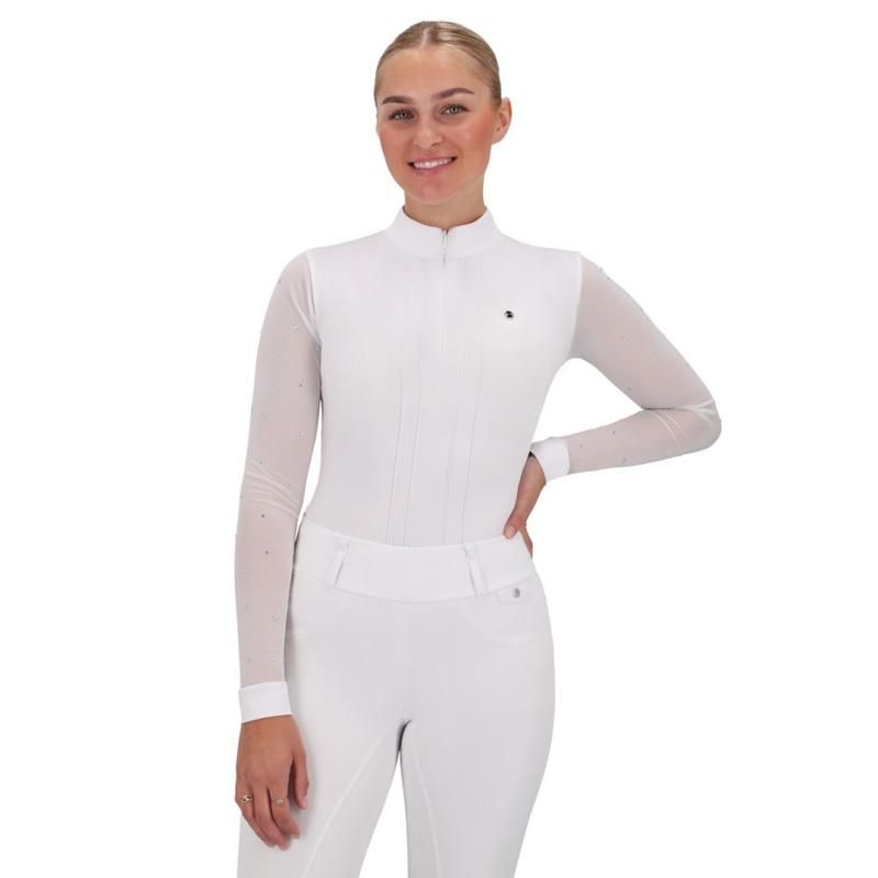 Bluzka konkursowa damska QHP Sennah biała