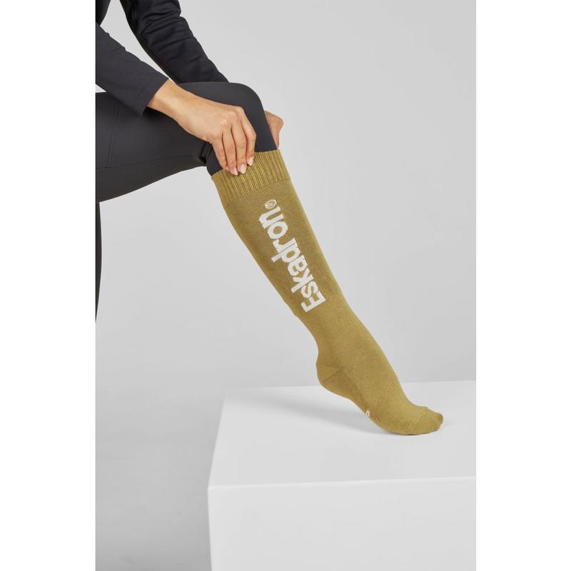 Skarpety Eskadron Heritage Kneesocks Cardamom, złoty 2025/2026
