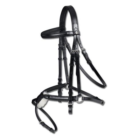 Ogłowie meksykańskie Waldhausen X-Line Santa Cruz czarne