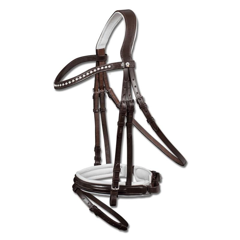 Ogłowie Waldhausen X-Line Chocolate brązowe