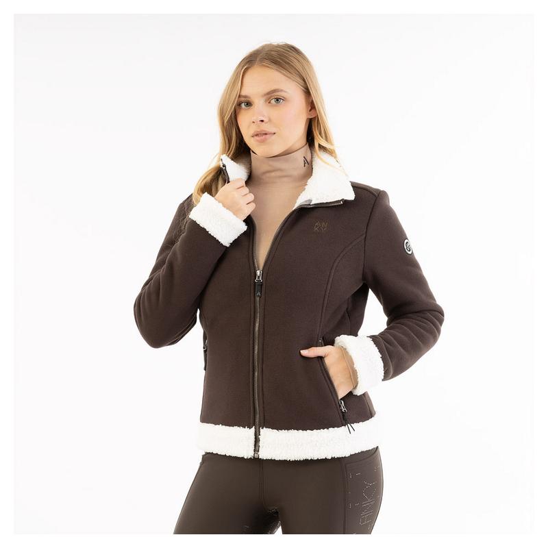 Bluza damska polarowa Anky Teddy Chocolate Torte, brązowa