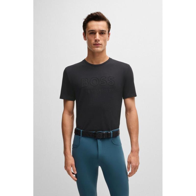 Koszulka męska Boss Equestrian Black, czarna