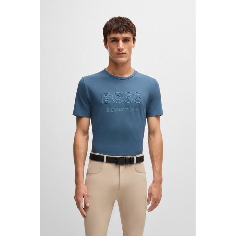 Koszulka męska Boss Equestrian Northern Blue, niebieska