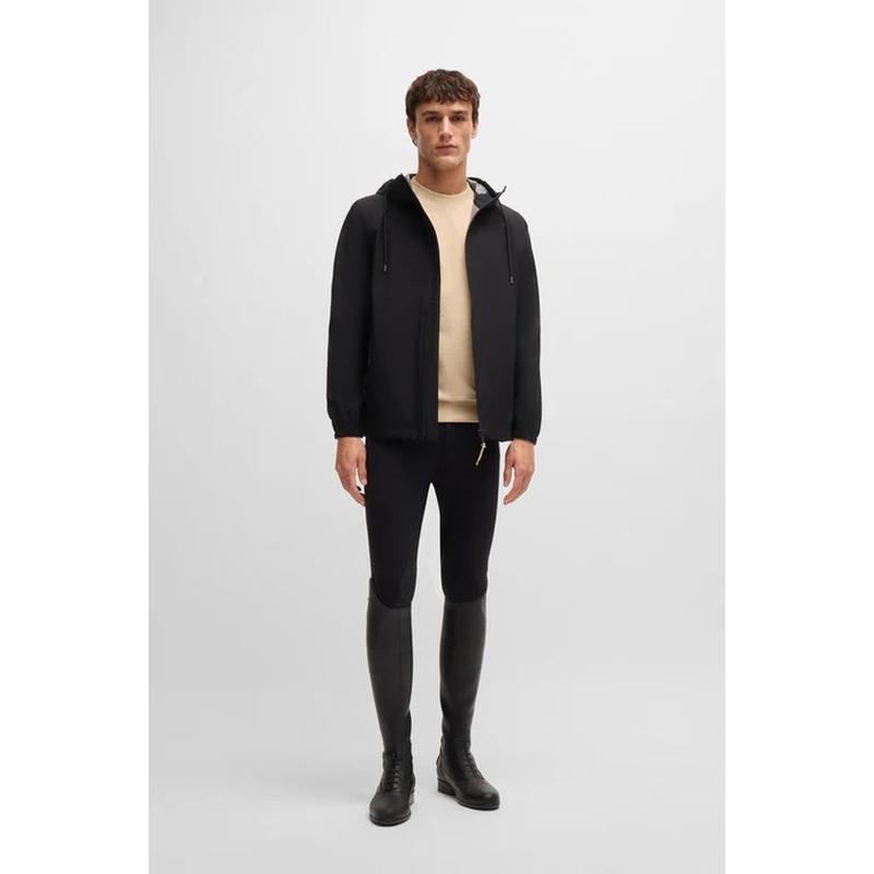 Kurtka męska przeciwdeszczowa Boss Equestrian Rex Black, czarna