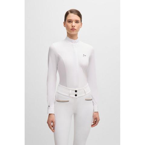Bluzka damska konkursowa Boss Equestrian Emma White, biała
